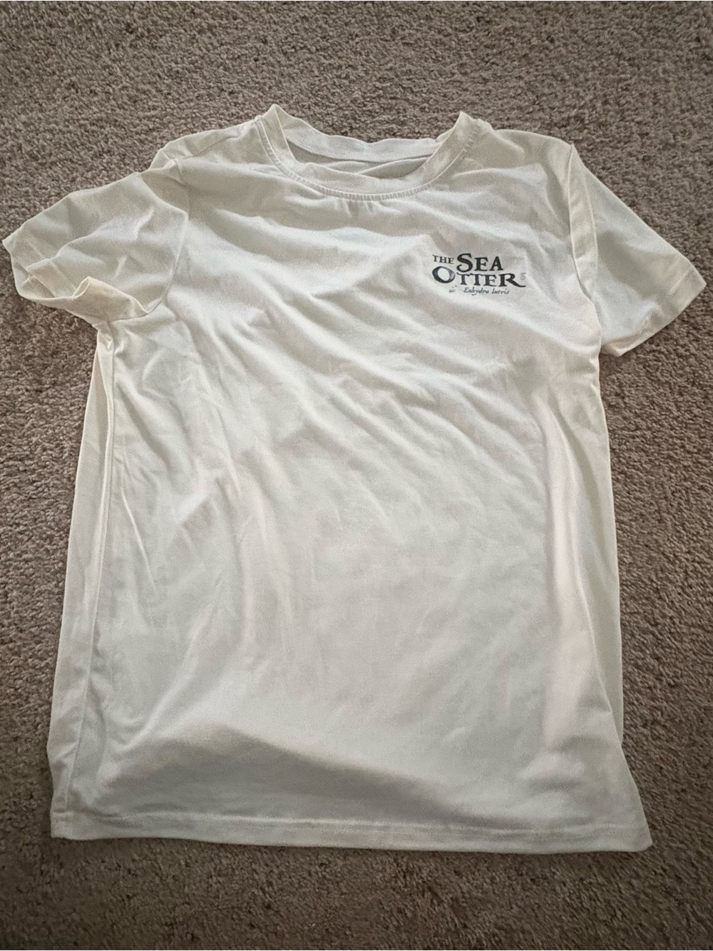 SHEIN White Short Sleeve Crewneck Tee with Small Chest Logo